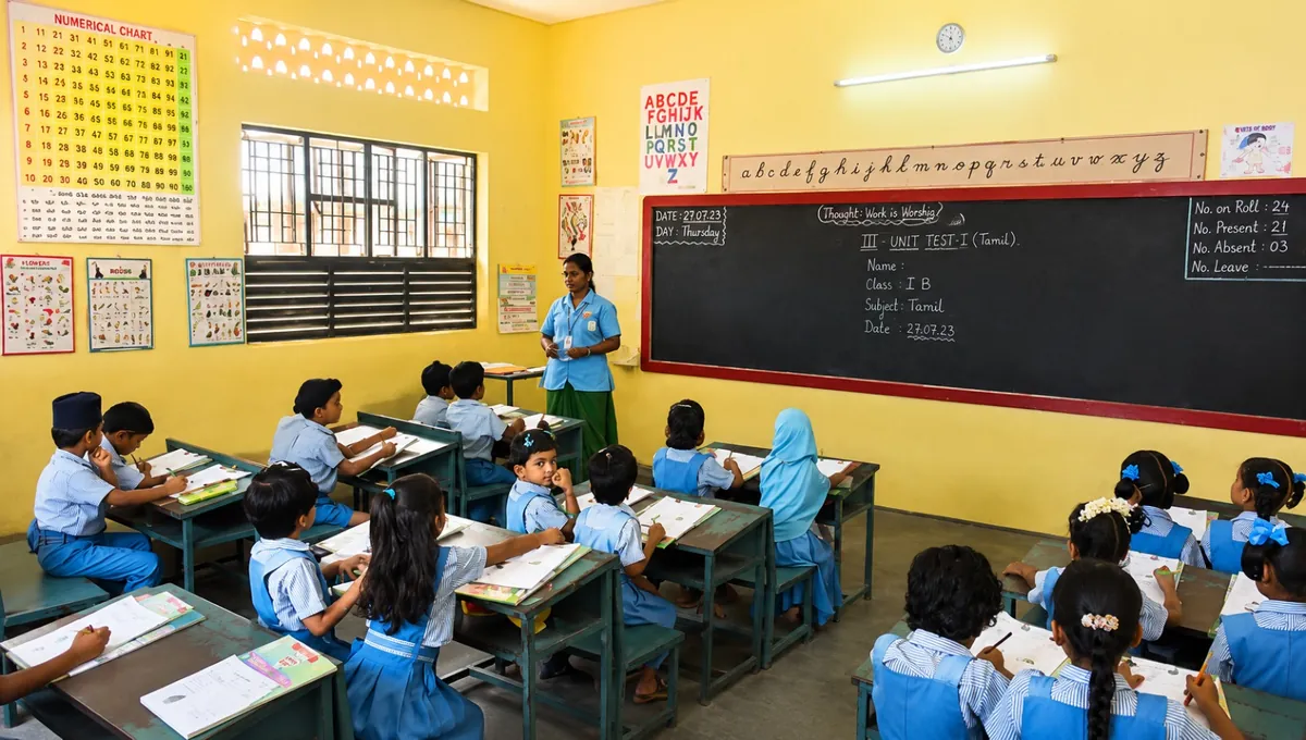 Students at work in a Crescent classroom